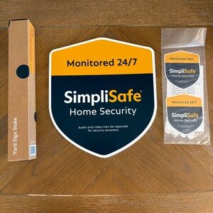 SimpliSafe Yard Signs, Stake, and Window/Door Decals